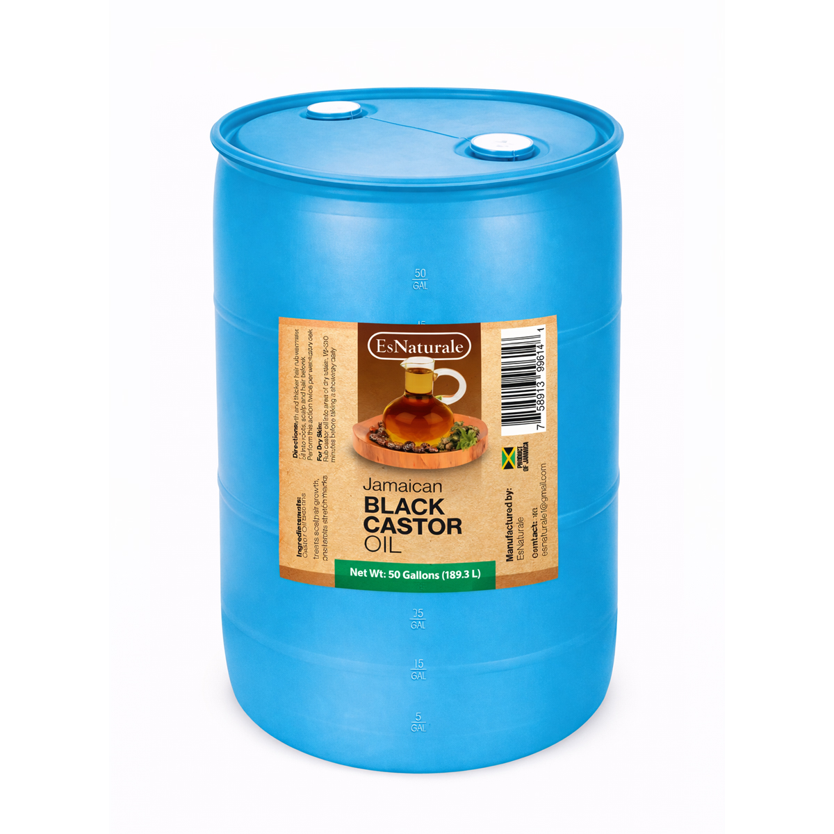 50 gallon Drum Jamaican Black Castor Oil